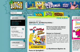 Casterman / Jungle - Site des &eacute;ditions Jungle - developpeur freelance