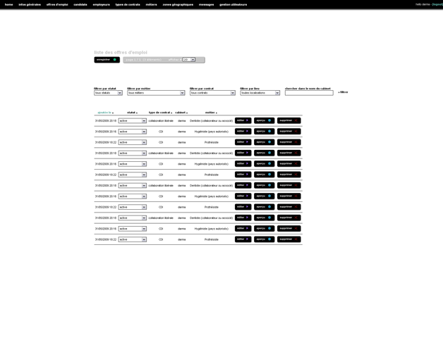 Back-office, liste des offres d'emploi Back-office, liste des offres d'emploi