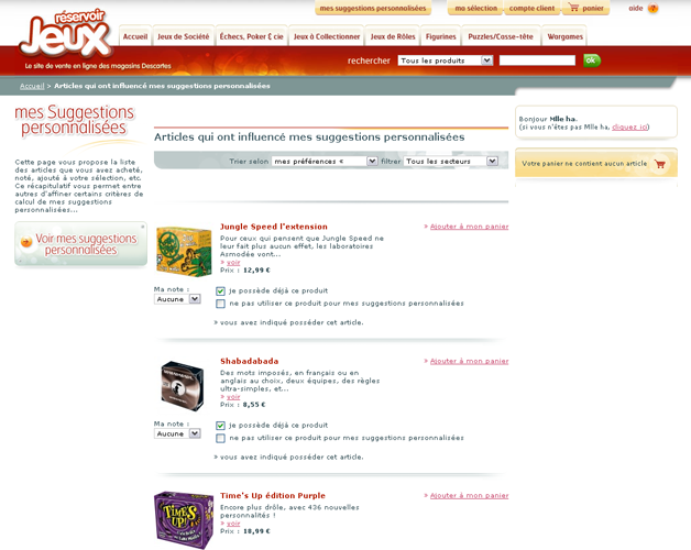 Articles des suggestions personnalisées Articles des suggestions personnalisées