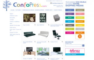 Conforama - Extranet produits presse - web developpement freelance