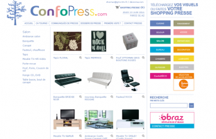 Conforama - Extranet produits presse - web developpeur freelance