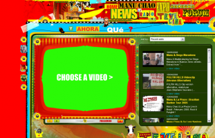 Manu Chao - Site artiste multilangue - programmeur web freelance