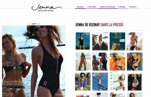 Jenna de Rosnay - Vente en ligne de maillots de bain - web developpeur site internet freelance