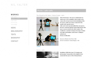 Nil Yalter - Art vidéo, art contemporain - web developpeur php mysql